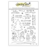 Honey Bee Stamps - Vintage Holiday Collection - Clear Photopolymer Stamps - Snow Family Like Ours