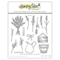 Honey Bee Stamps - Modern Spring Collection - Clear Photopolymer Stamps - Country Lavender