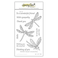 Honey Bee Stamps - Modern Spring Collection - Clear Photopolymer Stamps - Dragonfly
