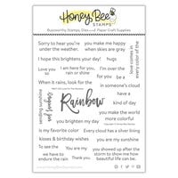 Honey Bee Stamps - Rainbow Dreams Collection - Clear Photopolymer Stamps - Look For The Rainbow