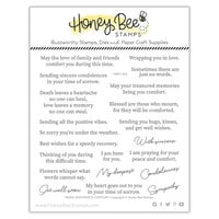 Honey Bee Stamps - Spooktacular Collection - Clear Photopolymer Stamps - Inside Sentiments - Comfort