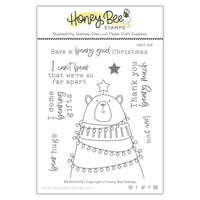Honey Bee Stamps - Make It Merry Collection - Christmas - Clear Photopolymer Stamps - Bear Hugs