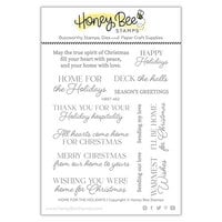 Honey Bee Stamps - Make It Merry Collection - Christmas - Clear Photopolymer Stamps - Home For The Holidays
