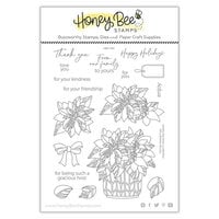 Honey Bee Stamps - Make It Merry Collection - Christmas - Clear Photopolymer Stamps - Potted Poinsettias