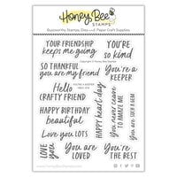 Honey Bee Stamps - Happy Hearts Collection - Clear Photopolymer Stamps - You're A Keeper