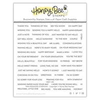 Honey Bee Stamps - Adventure Awaits Collection - Clear Photopolymer Stamps - Mini Messages