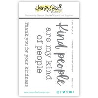Honey Bee Stamps - Heartfelt Harvest Collection - Clear Photopolymer Stamps - Kind People