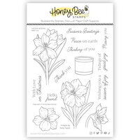 Honey Bee Stamps - Clear Photopolymer Stamps - Holiday Blooms