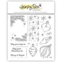 Honey Bee Stamps - Clear Photopolymer Stamps - Christmas Lights Vintage Gift Card Box Add-On