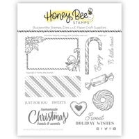 Honey Bee Stamps - Clear Photopolymer Stamps - Holiday Treats Vintage Gift Card Box Add-On