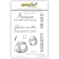 Honey Bee Stamps - Clear Photopolymer Stamps - Naughty List Vintage Gift Card Box Add-On