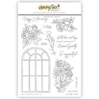 Honey Bee Stamps - Clear Photopolymer Stamps - Blooming View
