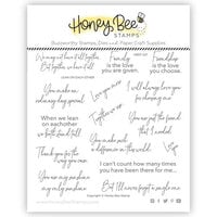 Honey Bee Stamps - Clear Photopolymer Stamps - Lean On Each Other