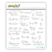 Honey Bee Stamps - Sunkissed Summer Collection - Clear Photopolymer Stamps - Rest And Relaxation