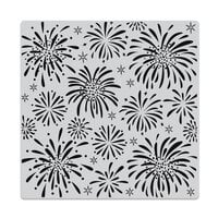 Hero Arts - Clings - Repositionable Rubber Stamps - Fireworks Bold Prints