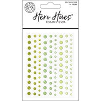 Hero Arts - Hero Hues - Self Adhesive Enamel Dots - Translucent Greens