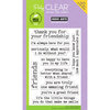 Hero Arts - Poly Clear - Clear Acrylic Stamps - Thank You For Being My Best Friend