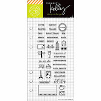 Hero Arts - Kelly Purkey Collection - Clear Acrylic Stamps - Adventure Planner