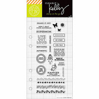 Hero Arts - Kelly Purkey Collection - Clear Acrylic Stamps - Girl Talk Planner