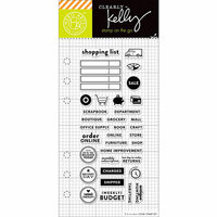 Hero Arts - Kelly Purkey Collection - Clear Acrylic Stamps - Shopping Planner