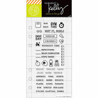 Hero Arts - Kelly Purkey Collection - Clear Photopolymer Stamps - Fitness Planner