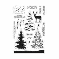 Hero Arts - Christmas - Clear Photopolymer Stamps - Color Layering Snowy Tree