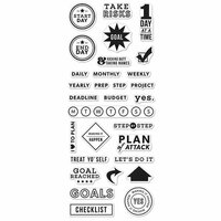Hero Arts - Kelly Purkey Collection - Clear Photopolymer Stamps - Goal Planner