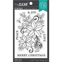 Hero Arts - Clear Photopolymer Stamps - Merry Poinsettia Bunch