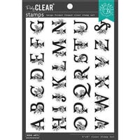 Hero Arts - Clear Photopolymer Stamps - Floral Alphabet