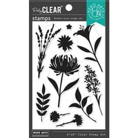 Hero Arts - Clear Photopolymer Stamps - Floral Silhouettes