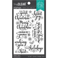 Hero Arts - Shop Box Collection - Christmas - Clear Photopolymer Stamps - Snowflake Messages