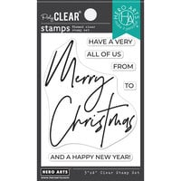 Hero Arts - Clear Photopolymer Stamps - Hero Greetings Merry Christmas