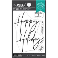 Hero Arts - Christmas - Clear Photopolymer Stamps - Hero Greetings Happy Holidays