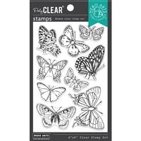 Hero Arts - Clear Photopolymer Stamps - Beautiful Butterflies
