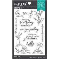 Hero Arts - Clear Photopolymer Stamps - Morning Glory Messages