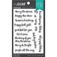 Hero Arts - Clear Photopolymer Stamps - Holiday Season Messages