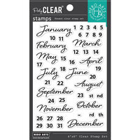 Hero Arts - Clear Photopolymer Stamps - Months