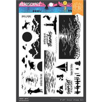 Hero Arts - Clear Photopolymer Stamps - Color Layering Sunset Over Waves