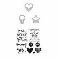 Hero Arts - Kelly Purkey Collection - Die and Clear Photopolymer Stamp Set - Everyday Clips