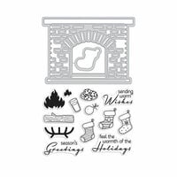 Hero Arts - Christmas - Die and Clear Photopolymer Stamp Set - Winter Hearth