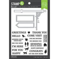 Hero Arts - Die and Clear Photopolymer Stamp Set - Signpost