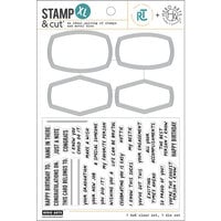 Hero Arts - Ralph Tyndall - Die and Clear Photopolymer Stamp Set - Composition Notebook Messages