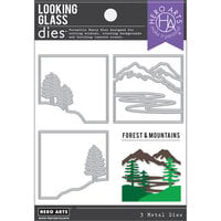 Hero Arts - Looking Glass - Dies - Forest and Mountains