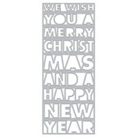 Hero Arts - Fancy Dies - Slimline - Christmas and New Year Cover Plate