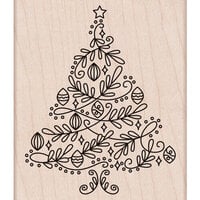 Hero Arts - Christmas - Woodblock - Wood Mounted Stamps - Wishing Tree