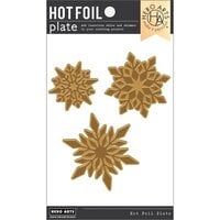 Hero Arts - Hot Foil Plate - Three Snowflakes