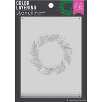 Hero Arts - Christmas - Color Layering Stencils - Wreath