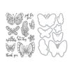 Hero Arts - Die and Clear Photopolymer Stamp Set - New Day Butterflies