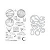 Hero Arts - Die and Clear Photopolymer Stamp Set - Sky's The Limit Balloons