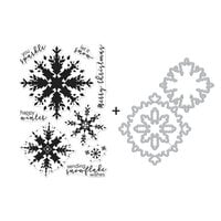 Hero Arts - Christmas - Die and Clear Photopolymer Stamp Set - Color Layering Snowflake